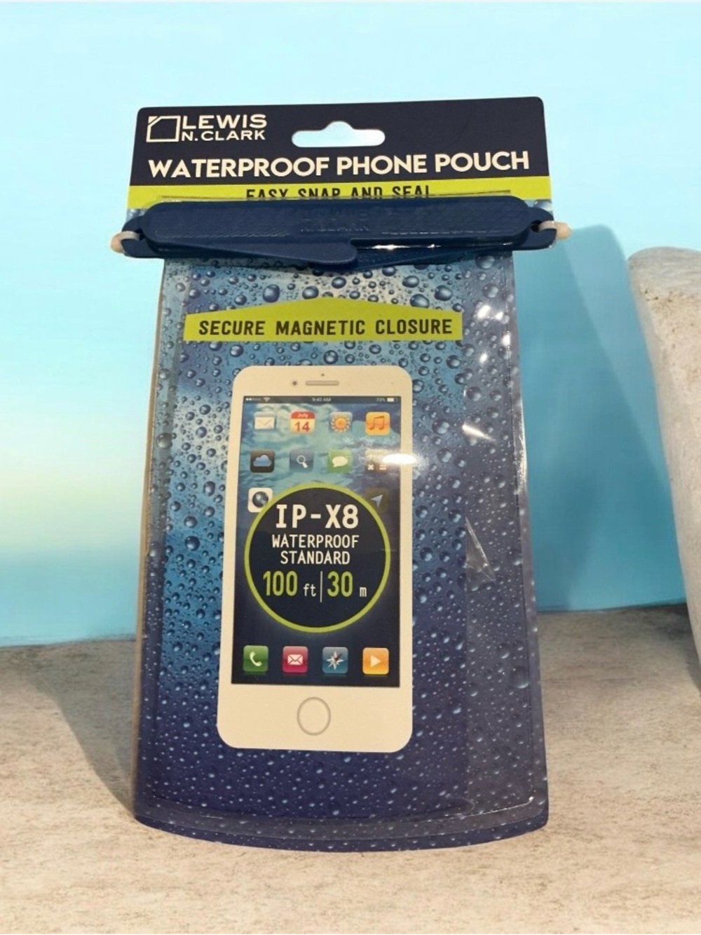 Lewis N. Clark Waterproof Phone Pouch - Blue